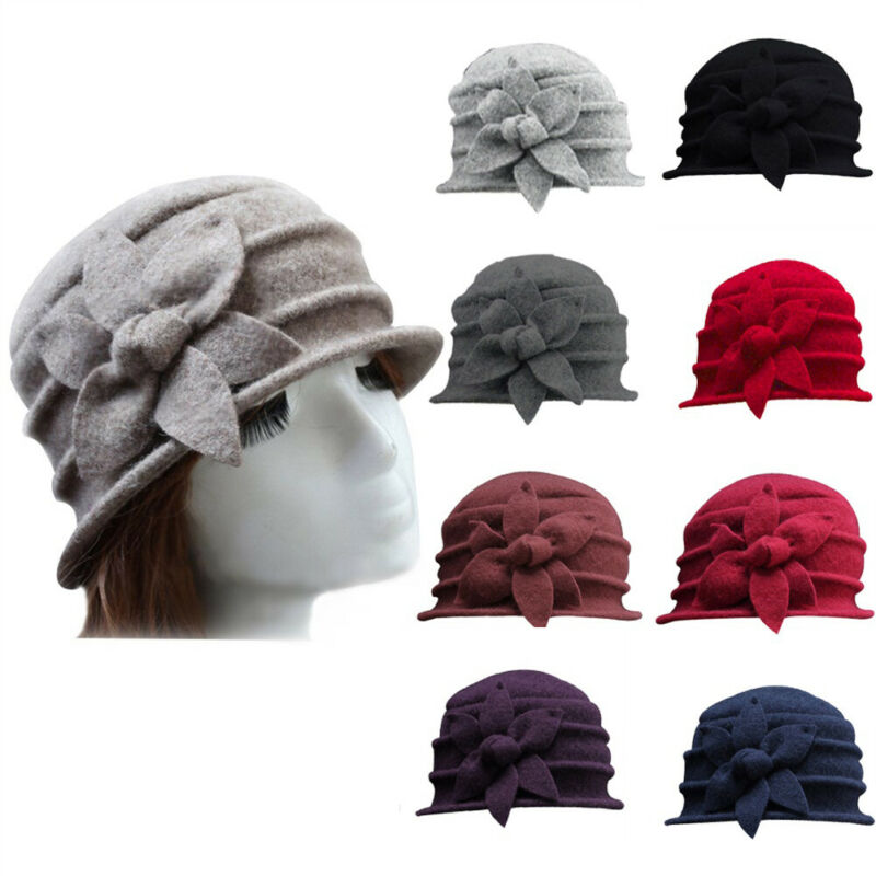 Women's Ladies Winter Vintage Elegant Wool Flower Felt Hat Cloche Bucket Cap Wool Flower Felt Hat Cloche Bucket Cap, Black
Women's Ladies Winter Vintage Elegant Wool Flower Felt Hat Cloche Bucket Cap Wool Flower Felt Hat Cloche Bucket Cap, Black