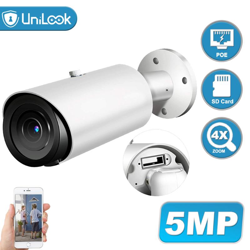 UniLook 5MP Support 4X Zoom POE IP Camera Built in Microphone SD Card Slot Hikvision Compatible ONVIF Night Vision IP 66 H.265
UniLook 5MP Support 4X Zoom POE IP Camera Built in Microphone SD Card Slot Hikvision Compatible ONVIF Night Vision IP 66 H.265