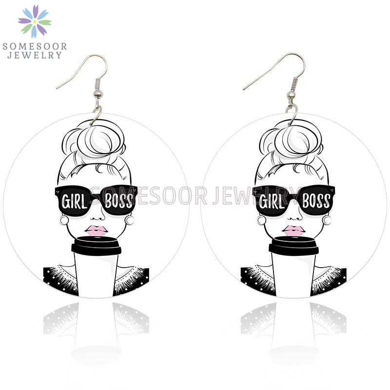 SOMESOOR Lovely Girl Boss Bubble Gum Printed African Wooden Drop Earrings Afro Natural Hair Artstic Wood Dangle For Women Gifts
SOMESOOR Lovely Girl Boss Bubble Gum Printed African Wooden Drop Earrings Afro Natural Hair Artstic Wood Dangle For Women Gifts