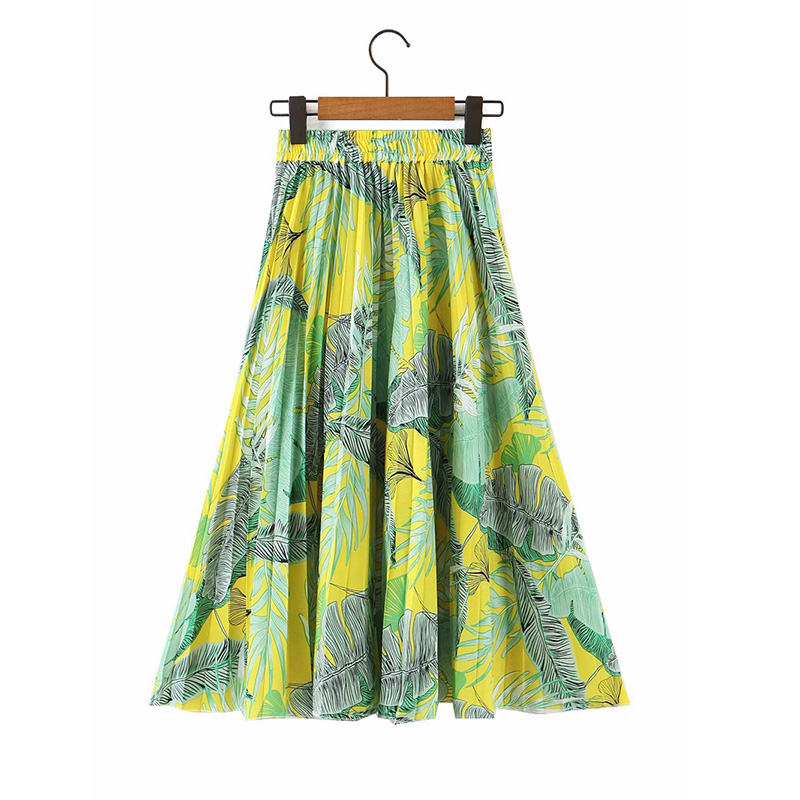 Summer Women Skirts 2020 Flower Print Empire High Elastic Women Midi Skirt Big Swing Party Holiday High Street, Yellow
Summer Women Skirts 2020 Flower Print Empire High Elastic Women Midi Skirt Big Swing Party Holiday High Street, Yellow