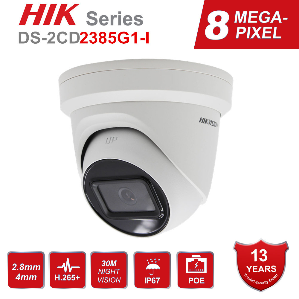 8MP POE IP Camera Outdoor DS-2CD2385G1-I 4K Darkfighter IR Turret CCTV Video Surveillance Camera H.265+ SD Card Slot
8MP POE IP Camera Outdoor DS-2CD2385G1-I 4K Darkfighter IR Turret CCTV Video Surveillance Camera H.265+ SD Card Slot