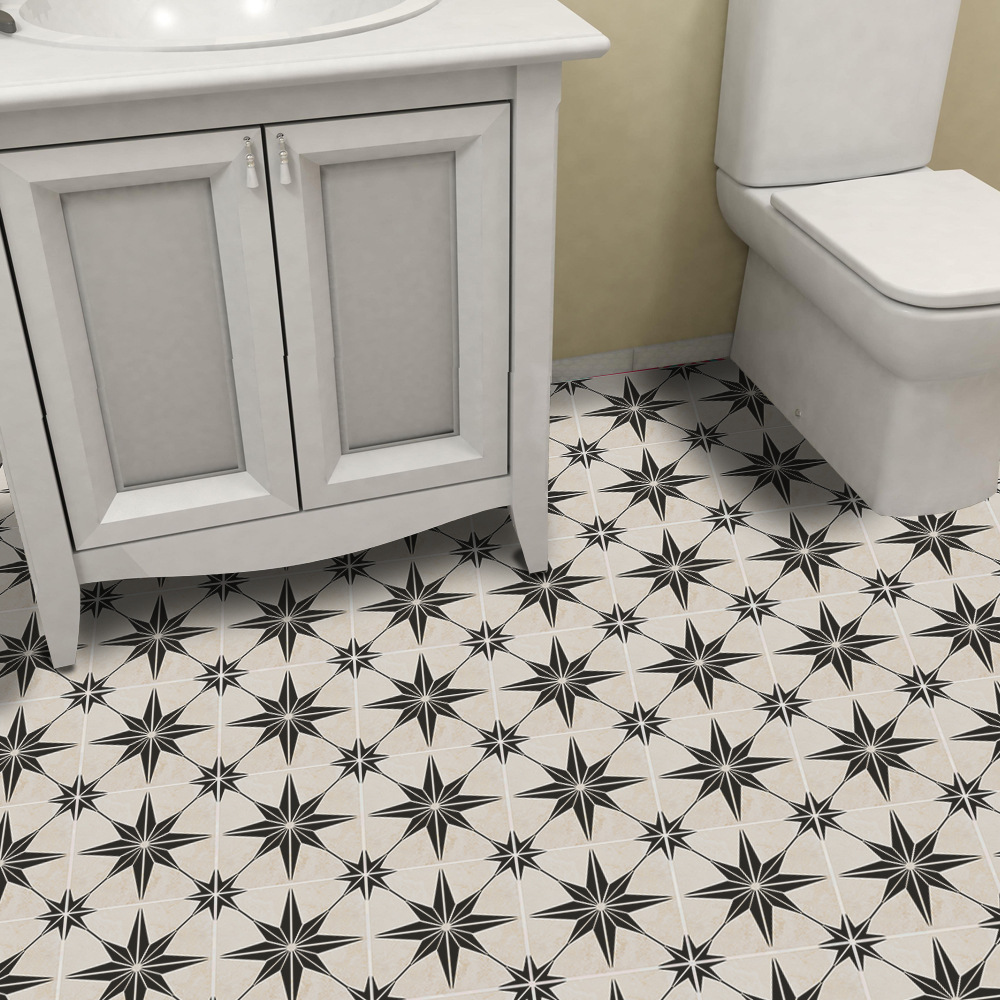 Astra Black Pattern Floor Stickers Floor Wallpaper Waterproof Wear-Resistant Self-Adhesive Tile Living Room Bedroom EWF056
Astra Black Pattern Floor Stickers Floor Wallpaper Waterproof Wear-Resistant Self-Adhesive Tile Living Room Bedroom EWF056