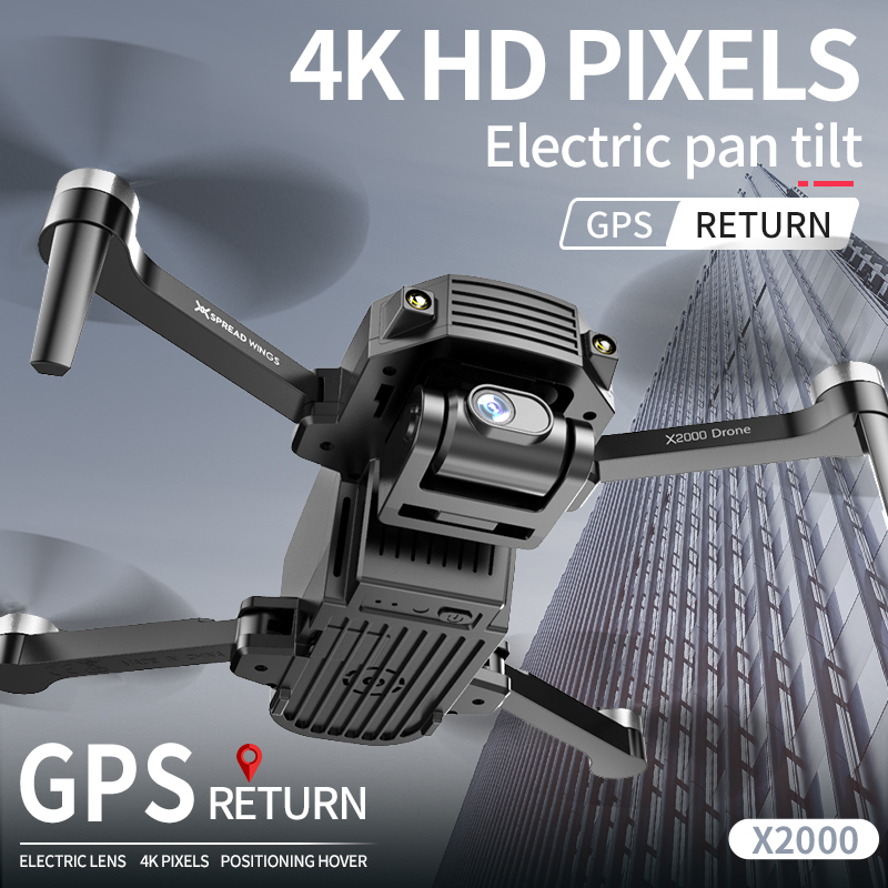 Wecute X2000 1.3KM 2.4G WIFI FPV with 4K HD Pixel Camera Electric Ajustable Lens GPS Automatic Return RC Quadcopter Drone RTF
Wecute X2000 1.3KM 2.4G WIFI FPV with 4K HD Pixel Camera Electric Ajustable Lens GPS Automatic Return RC Quadcopter Drone RTF