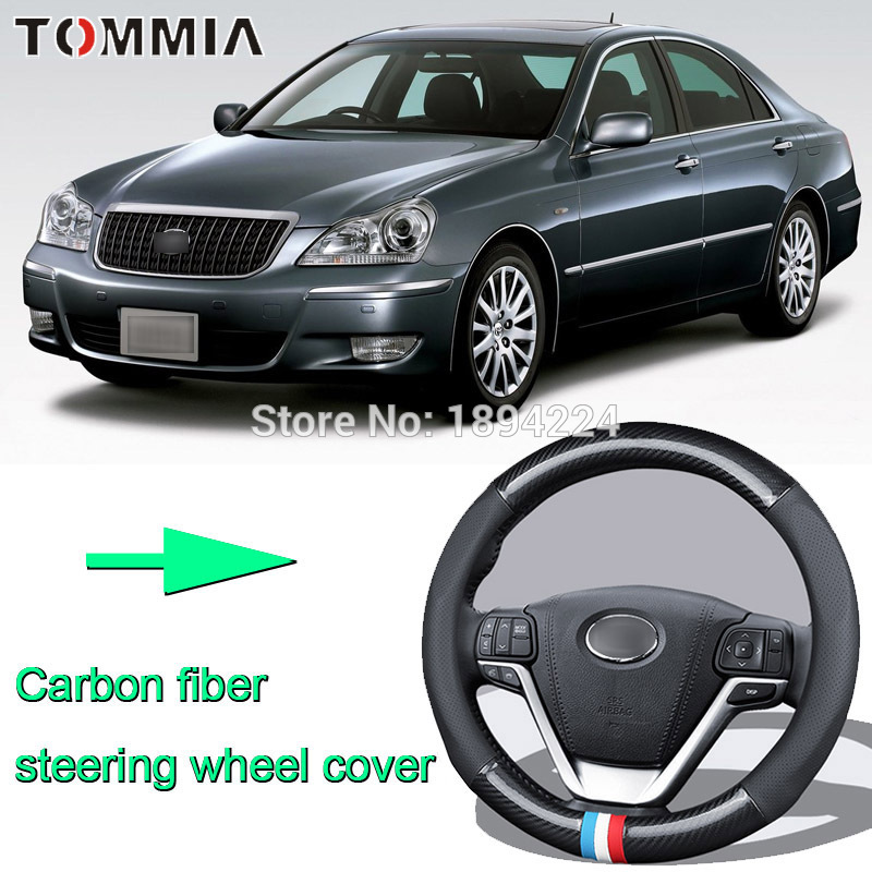 38CM Size M Rubber Carbon Fiber Leather Car Steering Wheel Cover Non-slip breathable For Toyota crown
38CM Size M Rubber Carbon Fiber Leather Car Steering Wheel Cover Non-slip breathable For Toyota crown