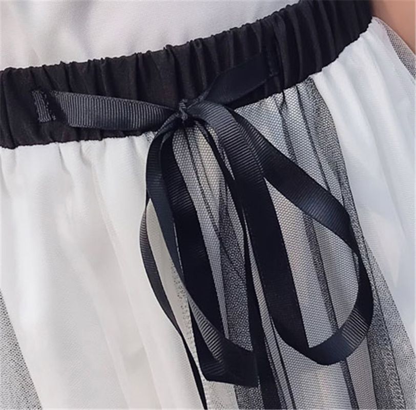 Elegant Women Ruffle Sling Tops Casual Mesh Drawstring Waist Mid Long Skirt Two Piece Set 2020 New Summer Woman Skirts Suit D040
