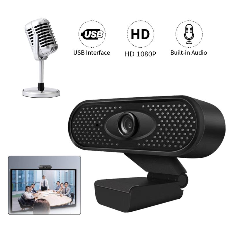 

HD 1080P USB WebCam Auto Focus Computer Camera Built-In Sound-absorbing Microphone Dynamic Resolution High-end Video Call Camera