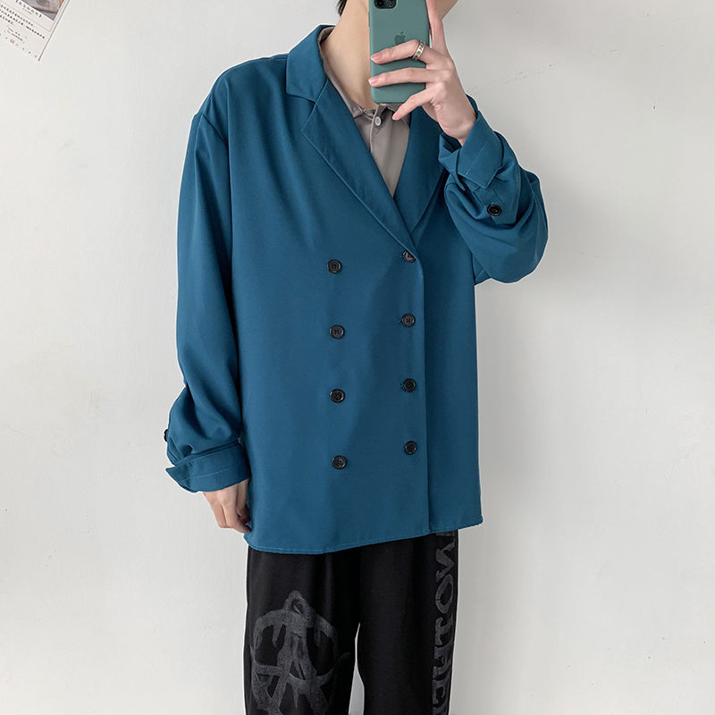 Spring Dress Shirt Men' Fashion Solid Color Double-breasted Casual Shirt Men Streetwear Loose Korean Long Sleeve -2XL, Black
Spring Dress Shirt Men' Fashion Solid Color Double-breasted Casual Shirt Men Streetwear Loose Korean Long Sleeve -2XL, Black