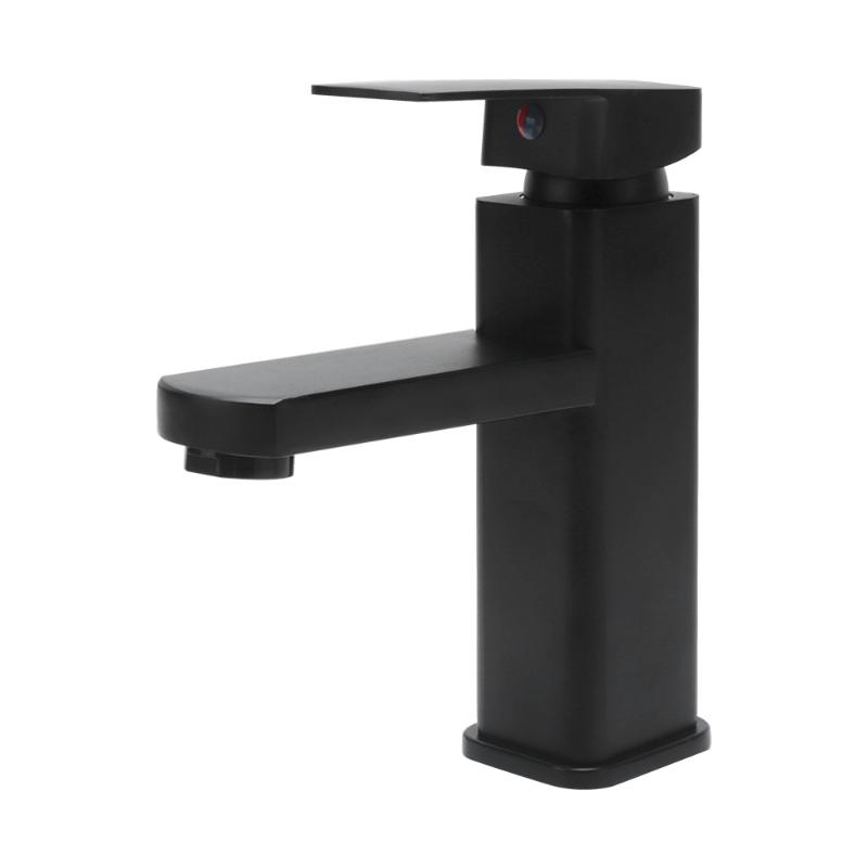 BORUiT Matte Black Square Basin Faucet Stainless Steel Paint Faucet Bathroom Blacked Hot Cold Mixer Tap Single Hole 
BORUiT Matte Black Square Basin Faucet Stainless Steel Paint Faucet Bathroom Blacked Hot Cold Mixer Tap Single Hole