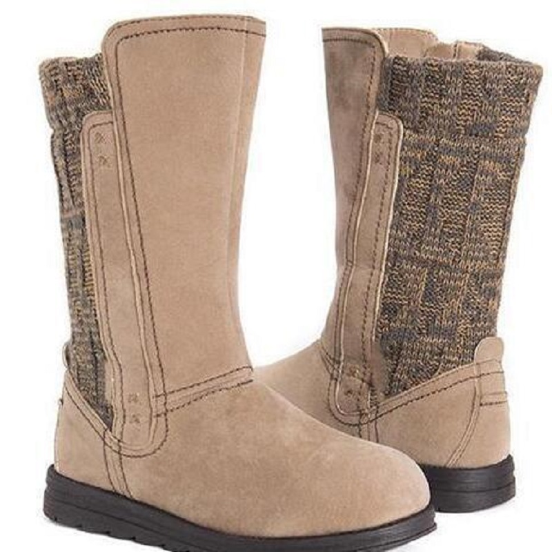 Autumn Winter Women Mid Calf Boots Slip On Comfortable Flats Shoes Knitting Wool Splice Suede Leather Platform Ladies Boots, Gray
Autumn Winter Women Mid Calf Boots Slip On Comfortable Flats Shoes Knitting Wool Splice Suede Leather Platform Ladies Boots, Gray