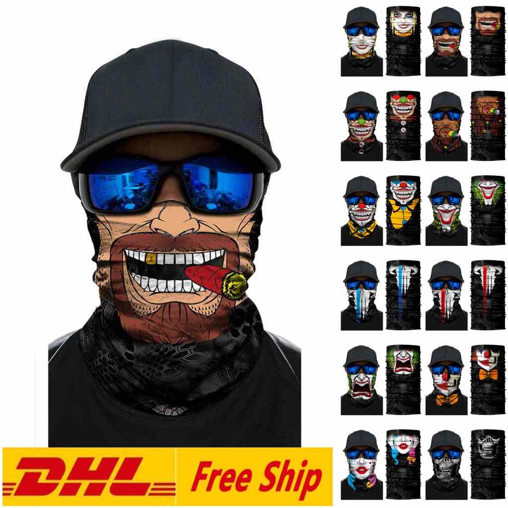 DHL Free Halloween Skeleton Face Mask Scarf Joker Headband Balaclavas Skull Masquerade Party Masks Motorcycle Cycling Fishing FY6098
DHL Free Halloween Skeleton Face Mask Scarf Joker Headband Balaclavas Skull Masquerade Party Masks Motorcycle Cycling Fishing FY6098