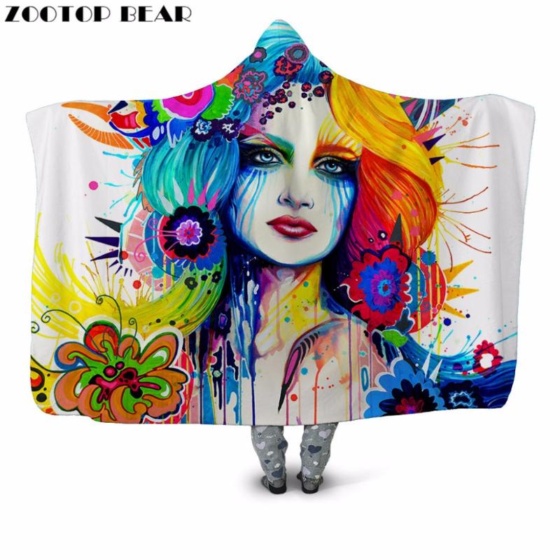 Flower Hair 3D Printed Plush Hooded Blanket for Adults Youth Child Warm Couch Wearable Fleece Throw Blanket Home Office Washable
Flower Hair 3D Printed Plush Hooded Blanket for Adults Youth Child Warm Couch Wearable Fleece Throw Blanket Home Office Washable