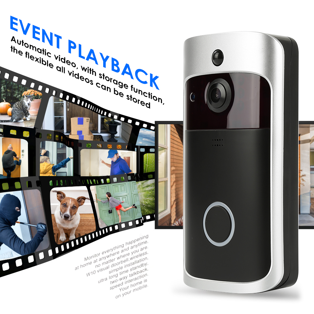 Doorbell Smart Wireless Door Bell Camera Video Home Welcome Doorbell Alarm Intelligent Wireless Doorbell Easy Install
Doorbell Smart Wireless Door Bell Camera Video Home Welcome Doorbell Alarm Intelligent Wireless Doorbell Easy Install
