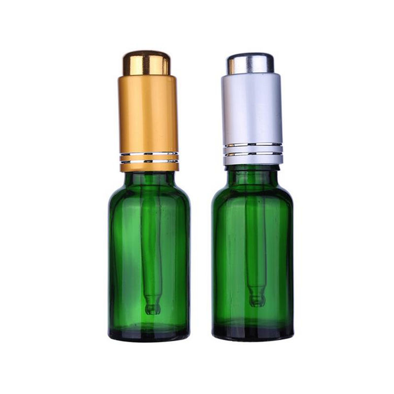 Storage Bottles & Jars 30ml Green Glass Dropper Bottle 1OZ Pump Lotion Essential Oil Perfume Spray Color
