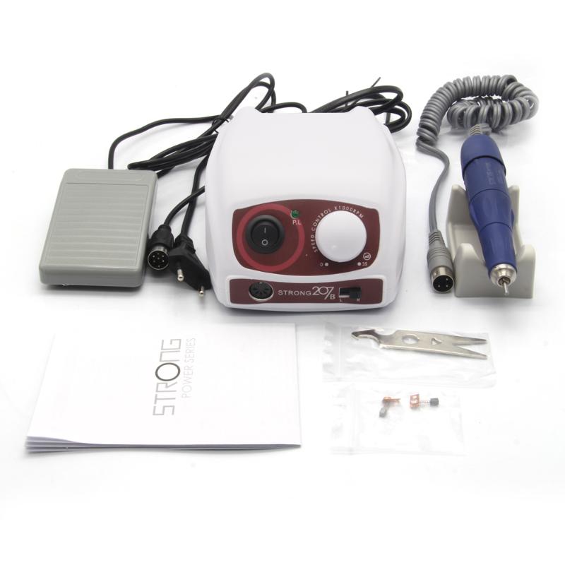 40000RPM STRONG 207B Control Box & STRONG 105L Handpiece Electric Manicure Drill Set For Nail polishing device
40000RPM STRONG 207B Control Box & STRONG 105L Handpiece Electric Manicure Drill Set For Nail polishing device