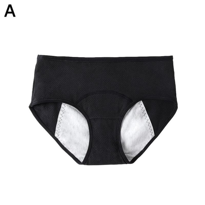 Mid Waist Period Briefs Lingerie Women Ladies Soft Menstrual Cotton Physiological Panties Proof Pants Underwear Leak J0A8