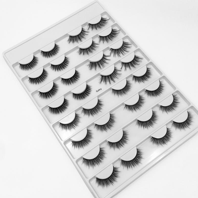 Handmade reusable mink false eyelashes 16 pairs set natural long thick fake lashes hair 50sets/lot DHL Free
Handmade reusable mink false eyelashes 16 pairs set natural long thick fake lashes hair 50sets/lot DHL Free