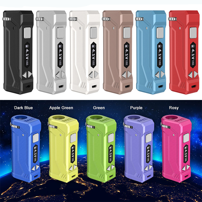 Original Yocan UNI PRO Box Mod 650mAh Preheat E-cigarette Kits VV Variable Voltage OLED Display Battery For 510 Thick Oil Cartridges Atomizer Authentic, Blue
Original Yocan UNI PRO Box Mod 650mAh Preheat E-cigarette Kits VV Variable Voltage OLED Display Battery For 510 Thick Oil Cartridges Atomizer Authentic, Blue