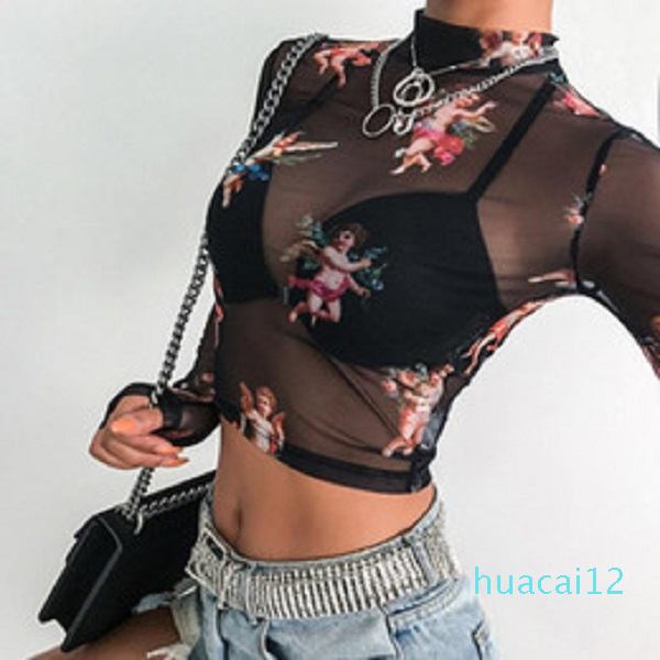 Hot Sale Sexy Women T Shirt See Through Transparent Mesh Tops Long Sleeve Sheer Slim Ladies Turtleneck T-Shirt New Arrival Women tshirt, White
Hot Sale Sexy Women T Shirt See Through Transparent Mesh Tops Long Sleeve Sheer Slim Ladies Turtleneck T-Shirt New Arrival Women tshirt, White