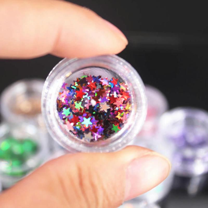 NEW Five-pointed Star Nail/Body/Eye Glitter Powder Laser Paillettes DIY Nail Art Women Superfine Decorations Fashion
NEW Five-pointed Star Nail/Body/Eye Glitter Powder Laser Paillettes DIY Nail Art Women Superfine Decorations Fashion