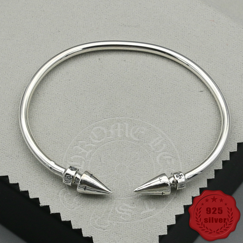 Brand sterling silver bracelet European and American tide lovers personality nightclub jewelry creative bracelet opening punk street Bangles, Black
Brand sterling silver bracelet European and American tide lovers personality nightclub jewelry creative bracelet opening punk street Bangles, Black