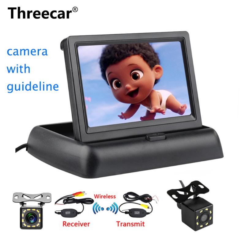Threecar 8LED CCD Waterproof Vehicle Camera Universal HD Car Rear View Back Up Reverse Parking Camera + 4.3" TFT LCD Car Monitor
Threecar 8LED CCD Waterproof Vehicle Camera Universal HD Car Rear View Back Up Reverse Parking Camera + 4.3" TFT LCD Car Monitor