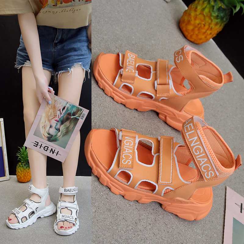 Colorblock sports sandals female 2020 summer new casual wild sponge cake bottom non-slip sandals Z771, Black
Colorblock sports sandals female 2020 summer new casual wild sponge cake bottom non-slip sandals Z771, Black