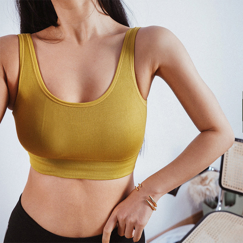 Ribbed Seamless Bra V-Back Push Up Sports Bra Top for Women Gym Padded Crop Bras Brassiere Fitness Shirts Running Yoga Clothing, 01
Ribbed Seamless Bra V-Back Push Up Sports Bra Top for Women Gym Padded Crop Bras Brassiere Fitness Shirts Running Yoga Clothing, 01