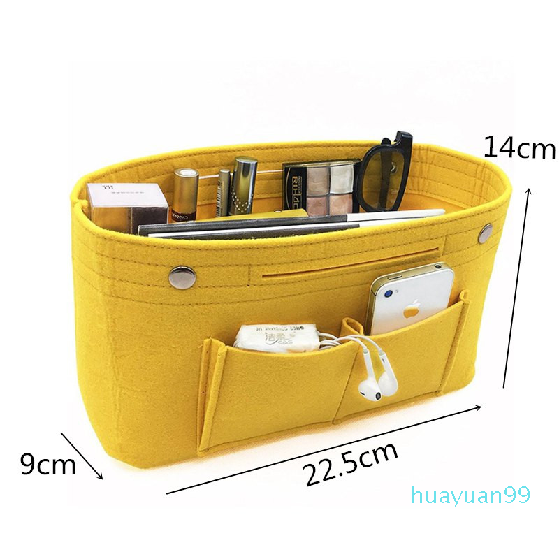 New-Cloth Inner Bags Clutch Handbag Daily Supplies Makeup Organizer Multi Pocket Shaper Luggage Bag Accessories
