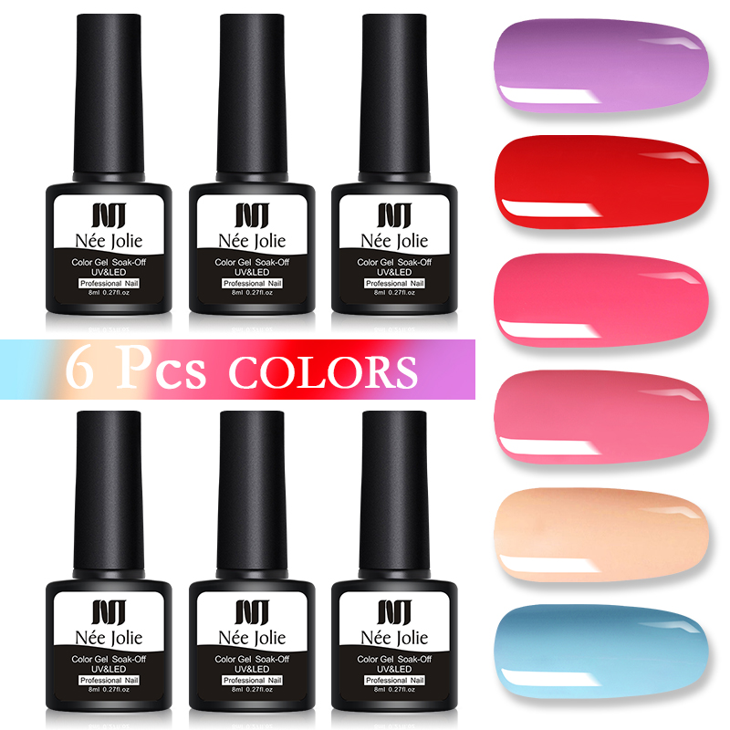 6 Bottles NEE JOLIE UV Gel Set Nail Polish Led Nail Gel Varnish Semi Permanent Varnish Sequins Kit Decoration 3Pcs, E11
6 Bottles NEE JOLIE UV Gel Set Nail Polish Led Nail Gel Varnish Semi Permanent Varnish Sequins Kit Decoration 3Pcs, E11