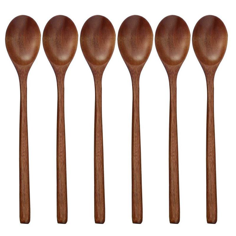 Wooden Spoons, 6 Pieces Wood Soup Spoons for Eating Mixing Stirring Cooking, Long Handle Spoon with Japanese Style Kitchen Utens
Wooden Spoons, 6 Pieces Wood Soup Spoons for Eating Mixing Stirring Cooking, Long Handle Spoon with Japanese Style Kitchen Utens