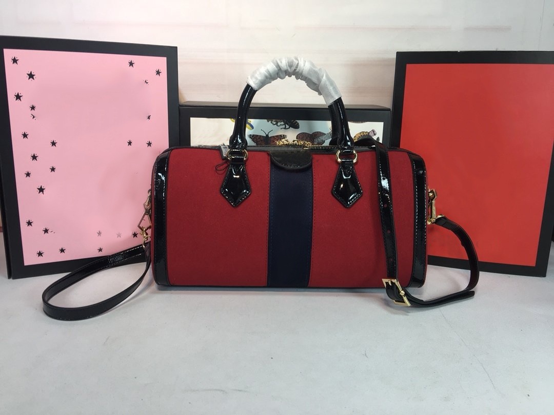 New Brand Ophidia Medium Top Handle Bag Women Fashion Show Shoulder Bags Totes Handbags Top Handles Cross Body Messenger Bag size 32*16*12cm