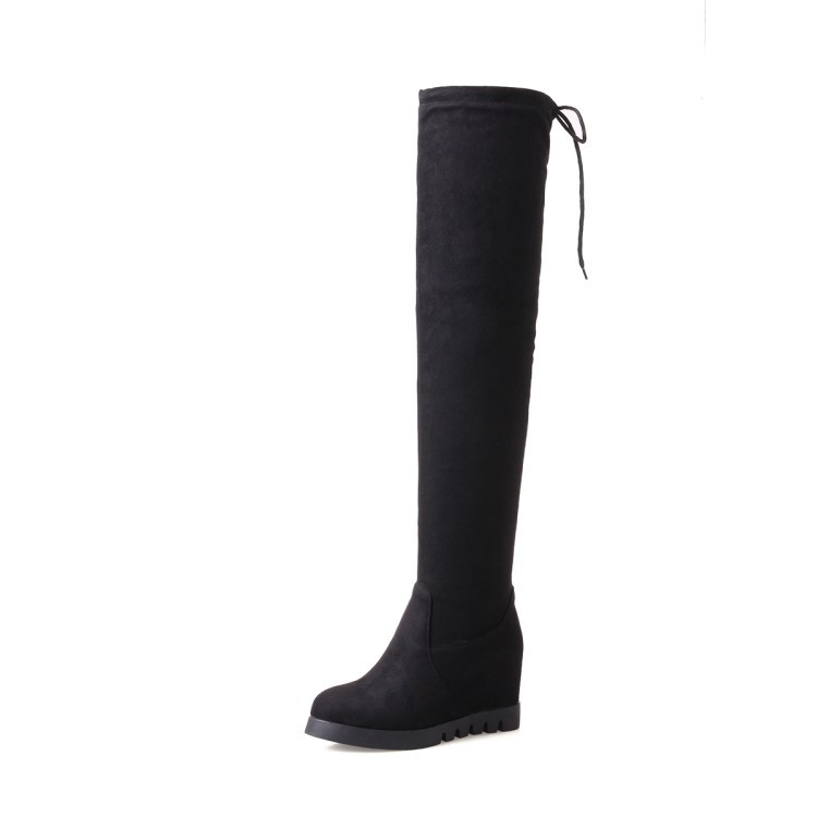The new 2020 foreign female boots suede elastic sexy knee-high boots wedges 43 40-1106, Black
The new 2020 foreign female boots suede elastic sexy knee-high boots wedges 43 40-1106, Black