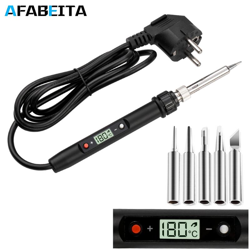 60W/80W Professional LCD Digital Electric Soldering Iron Temperature Adjustable Electric Soldering Iron Tool Mini
60W/80W Professional LCD Digital Electric Soldering Iron Temperature Adjustable Electric Soldering Iron Tool Mini