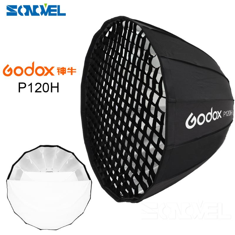 Godox Portable P120H Deep Parabolic Softbox Bowens Mount Umbrella Reflector High Temperature Photo Studio Softbox+Honeycomb Grid
Godox Portable P120H Deep Parabolic Softbox Bowens Mount Umbrella Reflector High Temperature Photo Studio Softbox+Honeycomb Grid