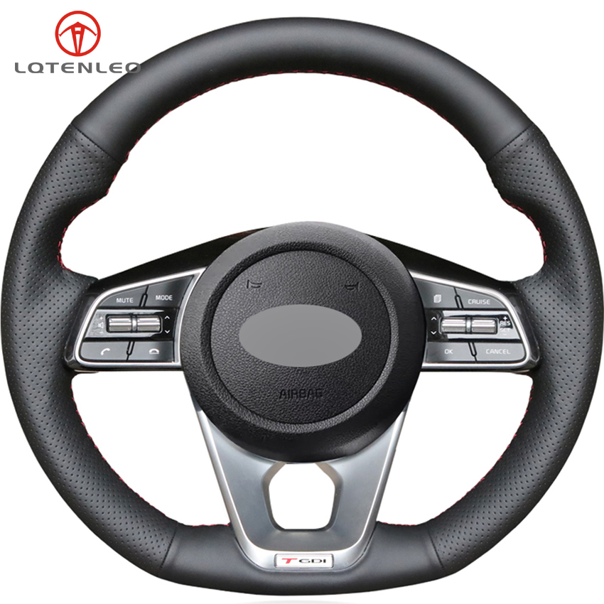 Black Artificial Leather Steering Wheel Cover For Kia K5 Optima 2018 2019 Forte GT Sportage 4 2019 2020 Cee'd Ceed GT
Black Artificial Leather Steering Wheel Cover For Kia K5 Optima 2018 2019 Forte GT Sportage 4 2019 2020 Cee'd Ceed GT