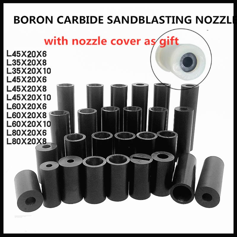 Sandblasting Boron Carbide Nozzle Tip Diameter 3-10mm Length 35-80mm With Nozzle Cover
Sandblasting Boron Carbide Nozzle Tip Diameter 3-10mm Length 35-80mm With Nozzle Cover