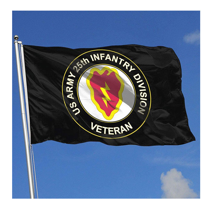 US Army Veteran 25th Infantry Division Flag 150x90cm 3x5ft Printing Polyester Club Team Sports Indoor With 2 Brass Grommets,Free Shipping
US Army Veteran 25th Infantry Division Flag 150x90cm 3x5ft Printing Polyester Club Team Sports Indoor With 2 Brass Grommets,Free Shipping