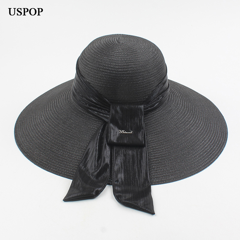 USPOP 2020 Women sun hat large brim straw hat soft breathale light weight straw sun hats female big bow beach, White
USPOP 2020 Women sun hat large brim straw hat soft breathale light weight straw sun hats female big bow beach, White
