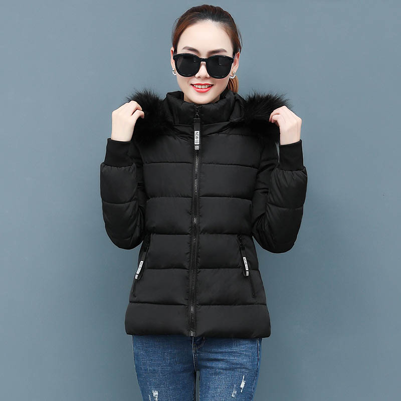 Winter Jacket Women Coat Fur Collar Parka Mujer Ladies Puffer Coat Women Elegant Casaco Loose Clothing Warm Outwear
