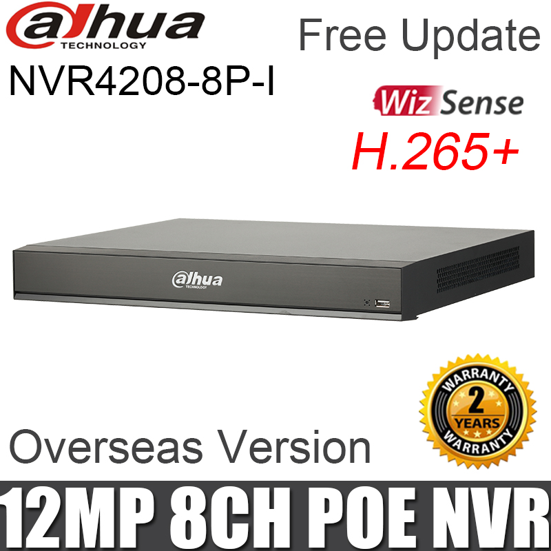 Dahua 8CH POE NVR NVR4208-8P-I 1U 8PoE 8 Channel IP video access 1-8 PoE Ports support ePoE & EoC AI Network Video Recorder
Dahua 8CH POE NVR NVR4208-8P-I 1U 8PoE 8 Channel IP video access 1-8 PoE Ports support ePoE & EoC AI Network Video Recorder