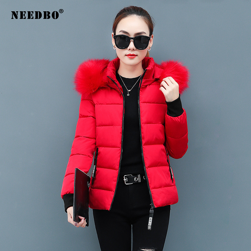 Winter Jacket Women Coat Fur Collar Parka Mujer Ladies Puffer Coat Women Elegant Casaco Loose Clothing Warm Outwear