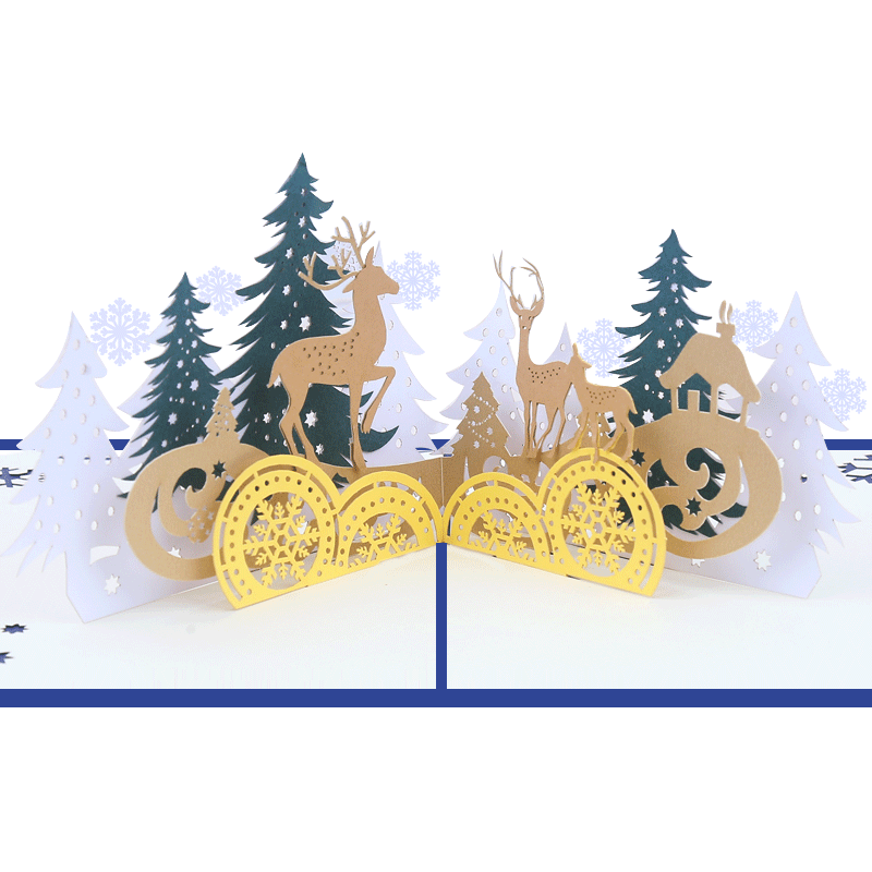 10 PCS Merry Christmas Cards Animals Forest -Up Cards with Envelope Sticker Laser Cut New Year Greeting Gifts Handmade
10 PCS Merry Christmas Cards Animals Forest -Up Cards with Envelope Sticker Laser Cut New Year Greeting Gifts Handmade