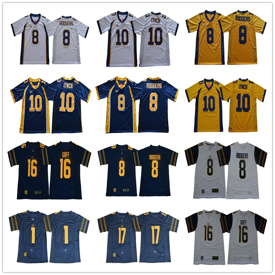 NCAA #16 Jared Goff 8 Aaron Rodgers 10 Marshawn Lynch 1 DeSean Jackson Vic Wharton III California Golden Bears College Football Jersey, 17
NCAA #16 Jared Goff 8 Aaron Rodgers 10 Marshawn Lynch 1 DeSean Jackson Vic Wharton III California Golden Bears College Football Jersey, 17