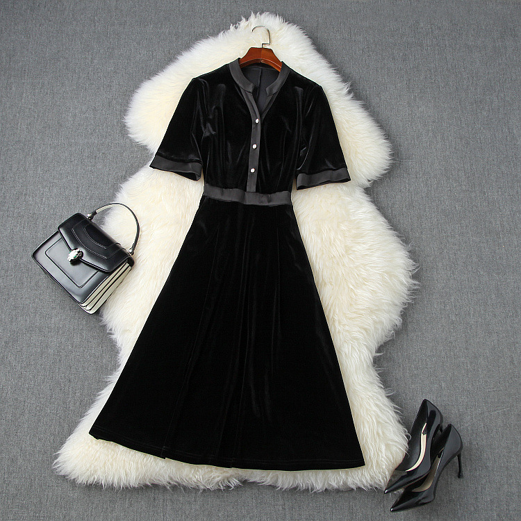 XZ701362 High quality New Fashion Women 2020 Autumn Dress European Design party style dress, As pic
XZ701362 High quality New Fashion Women 2020 Autumn Dress European Design party style dress, As pic