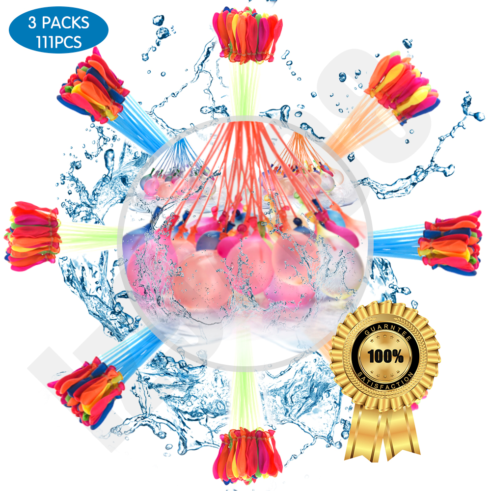 Water Balloons for Girls Boys Party Games Quick Fill Balloons 111 Balloons 3 Bunches for Swimming Pool Outdoor Summer Fun
Water Balloons for Girls Boys Party Games Quick Fill Balloons 111 Balloons 3 Bunches for Swimming Pool Outdoor Summer Fun