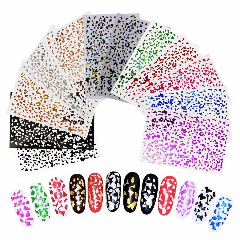1 Sheet Nail Stickers 3D Leopard Dots Rose Gold Foil Nail Polish Manicure Decals for Women Art Decoration, White
1 Sheet Nail Stickers 3D Leopard Dots Rose Gold Foil Nail Polish Manicure Decals for Women Art Decoration, White
