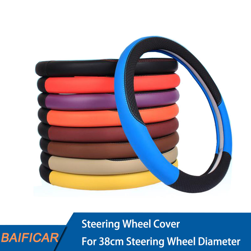 Car Steering Wheel Cover For 37-38CM Diameter Leather Breathable Fabric Braid Car Steering-Wheel Cover Auto Interior Accessories
Car Steering Wheel Cover For 37-38CM Diameter Leather Breathable Fabric Braid Car Steering-Wheel Cover Auto Interior Accessories