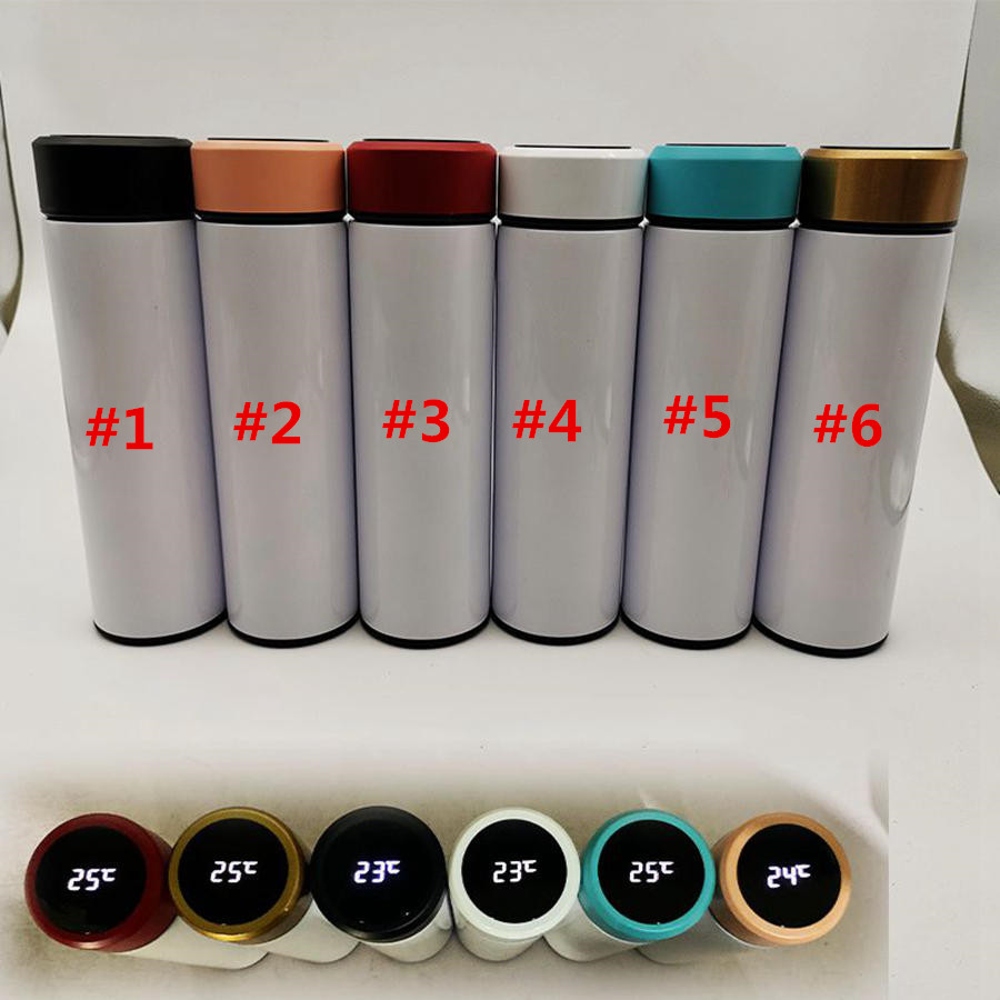 Blank Sublimation Water Bottle Temperature Water Bottle Stainless Steel Smart Mug 500ML Thermal Bottle With LCD Touch DHL Free Shipping
Blank Sublimation Water Bottle Temperature Water Bottle Stainless Steel Smart Mug 500ML Thermal Bottle With LCD Touch DHL Free Shipping