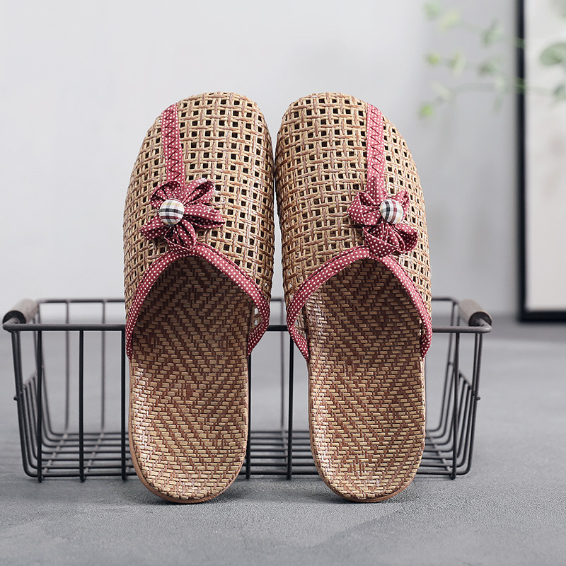 women summer shoes breathable linen slippers casual flat slides with flower woman home slippers 2019 new flax sandals, Black
women summer shoes breathable linen slippers casual flat slides with flower woman home slippers 2019 new flax sandals, Black
