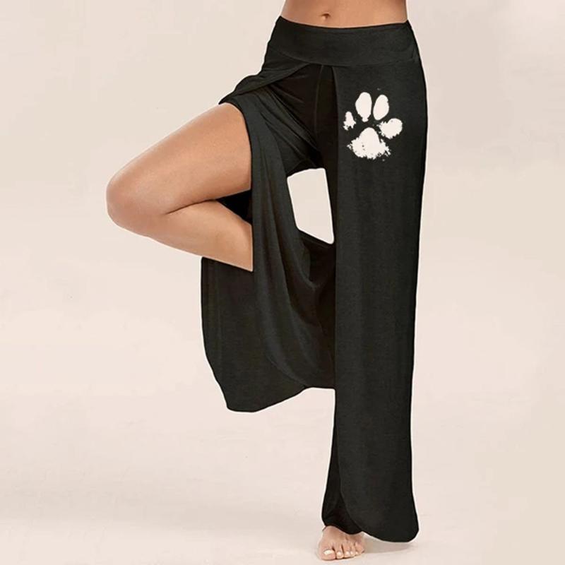Women Yoga Pants Casual Dog' Print Wide Leg Side Slit Flowy Yoga Pants Loose Pant Legging Running Trousers Tight Sport Gym, Black
Women Yoga Pants Casual Dog' Print Wide Leg Side Slit Flowy Yoga Pants Loose Pant Legging Running Trousers Tight Sport Gym, Black